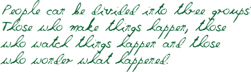masculine handwriting example
